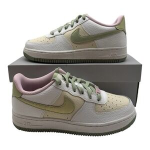 Nike Air Force 1 LV8 GS Shoes Sz Youth 5.5 Y Womens 7 White Honeydew DQ0360-100‎
